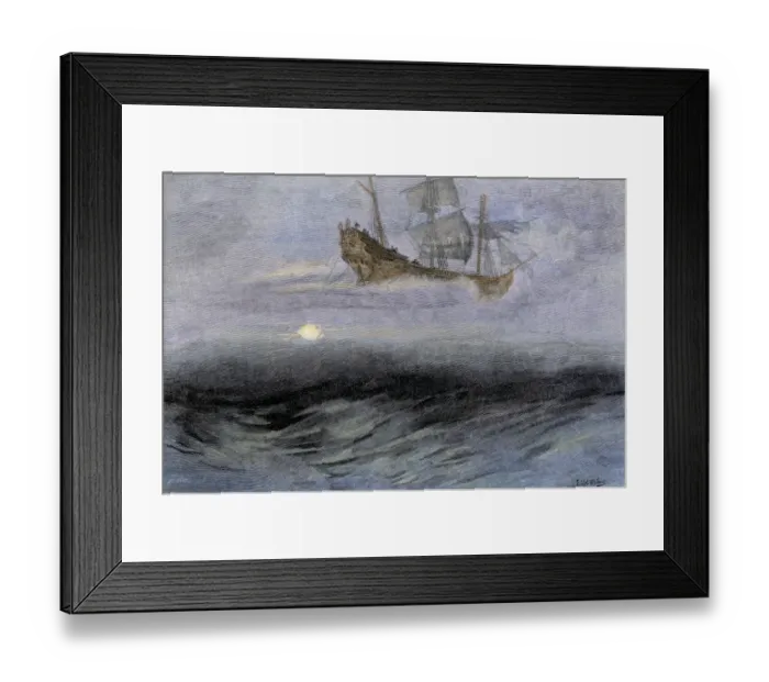 Framed Print : The Flying Dutchman, a ghost ship Framed Print : The Flying Dutchman, a ghost ship