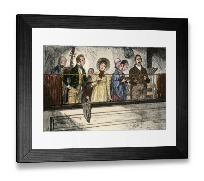 Framed Print : Choir singing in a Protestant church Framed Print : Choir singing in a Protestant church