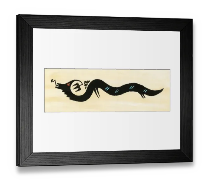 Framed Print : Serpent spirit of San Ildefonso Pueblo Framed Print : Serpent spirit of San Ildefonso Pueblo