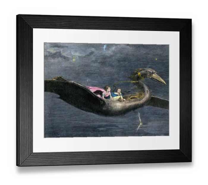 Framed Print : The Roc, a fabulous legendary bird of great size and strength Framed Print : The Roc, a fabulous legendary bird of great size and strength