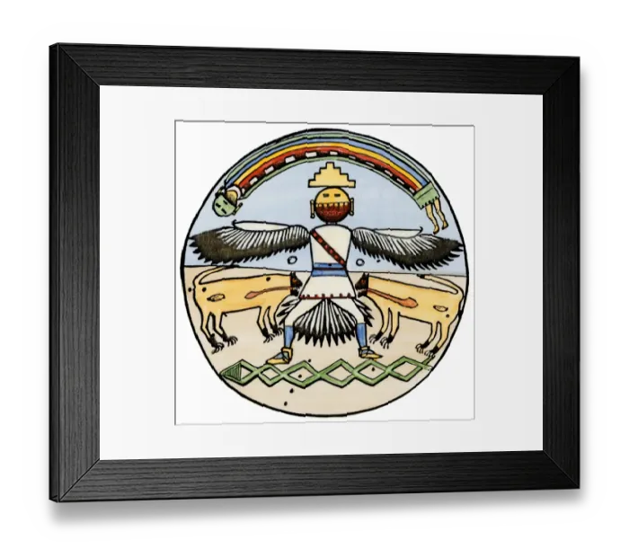 Framed Print : Zuni eagle god Framed Print : Zuni eagle god