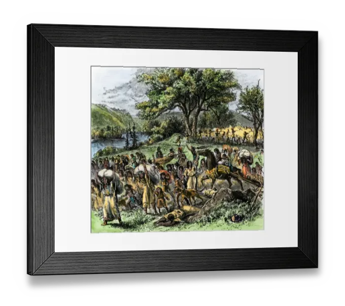Framed Print : Battle of Bad Axe in Wisconsin Framed Print : Battle of Bad Axe in Wisconsin