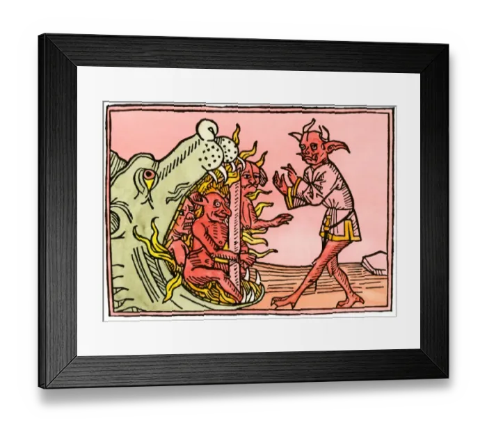 Framed Print : Dragon-mouth of Hell