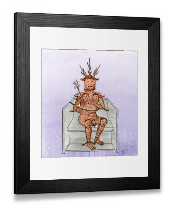 Framed Print : Prince of Darkness on his throne Framed Print : Prince of Darkness on his throne