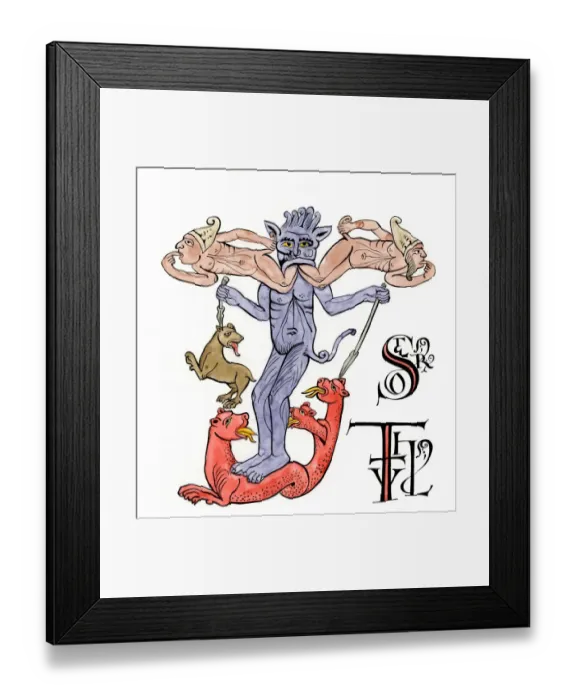 Framed Print : Death devouring men and animals Framed Print : Death devouring men and animals