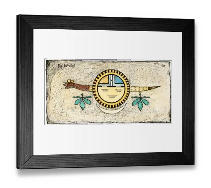 Framed Print : Plumed serpent of the Pueblo Indians Framed Print : Plumed serpent of the Pueblo Indians