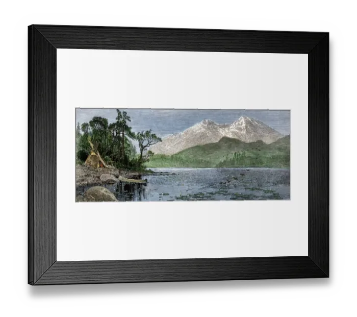 Framed Print : Colorado Rockies home of a Native American