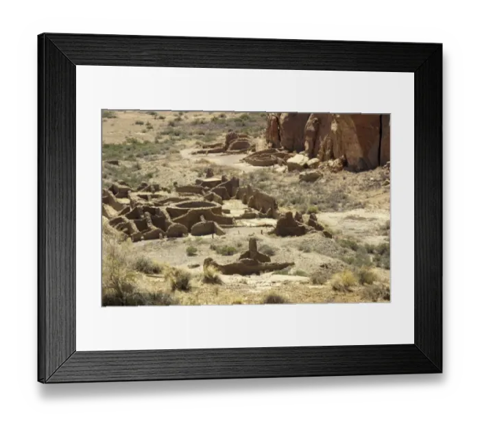 Framed Print : Anasazi / Ancestral Puebloan ruins of Chetro Ketl village Framed Print : Anasazi / Ancestral Puebloan ruins of Chetro Ketl village