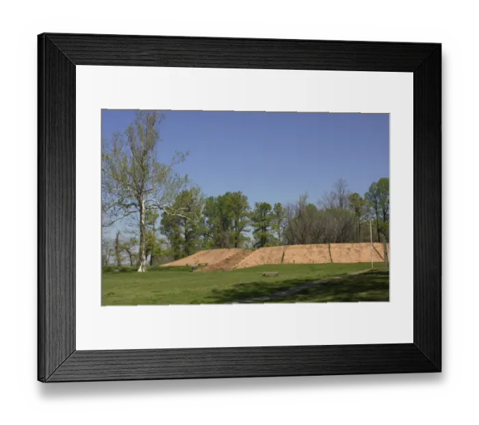 Framed Print : Low platform mound in Chucalissa Village Framed Print : Low platform mound in Chucalissa Village