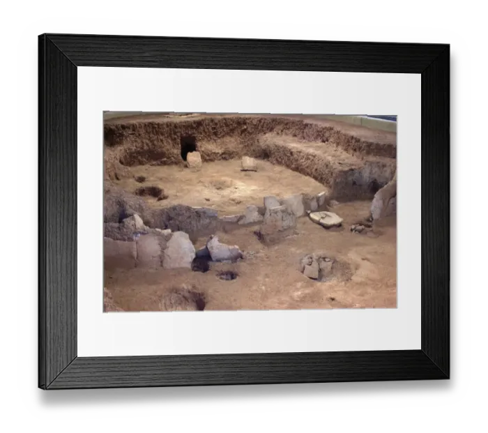 Framed Print : Pit-house of Ancestral Puebloans excavated at Mesa Verde National Park Framed Print : Pit-house of Ancestral Puebloans excavated at Mesa Verde National Park