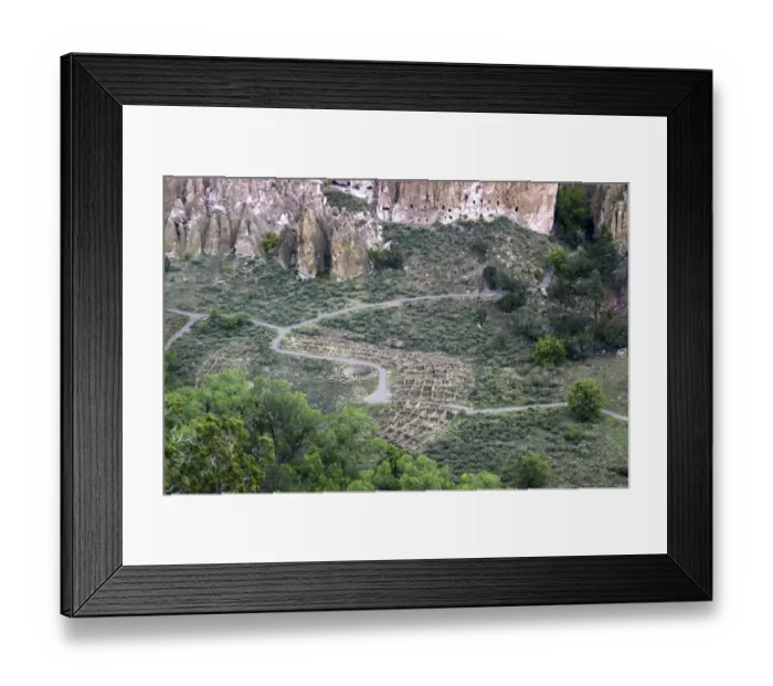 Framed Print : Ruins of Tuonyi, an Ancient Puebloan / Anasazi village in Frijoles Canyon Framed Print : Ruins of Tuonyi, an Ancient Puebloan / Anasazi village in Frijoles Canyon
