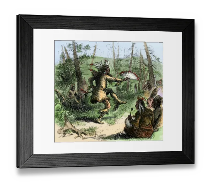 Framed Print : Native American shaman Framed Print : Native American shaman