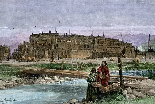 Taos Pueblo, 1800s
