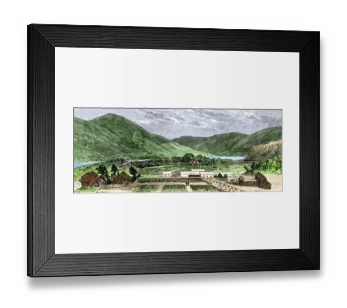 Framed Print : Farms on the Nez Perce reservation Framed Print : Farms on the Nez Perce reservation