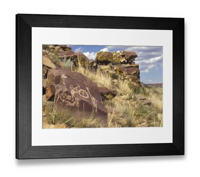 Framed Print : Native American petroglyphs Framed Print : Native American petroglyphs