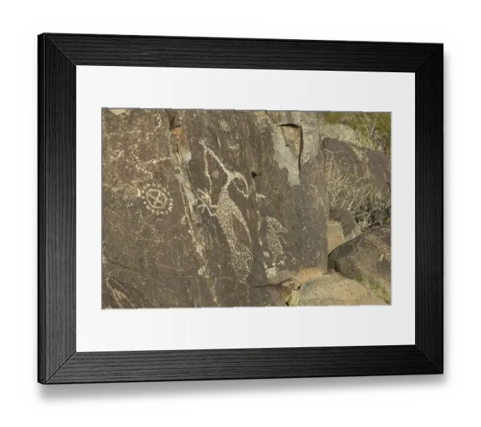 Framed Print : Petroglyphs of the Jornada-Mogollon culture, NM Framed Print : Petroglyphs of the Jornada-Mogollon culture, NM