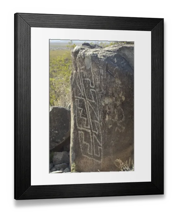 Framed Print : Petroglyphs of the Jornada-Mogollon culture, NM Framed Print : Petroglyphs of the Jornada-Mogollon culture, NM
