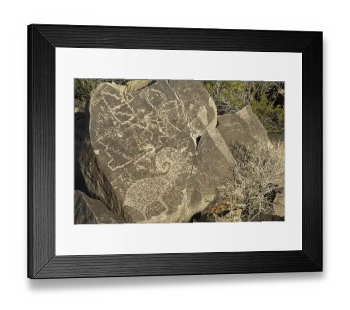 Framed Print : Petroglyphs of the Jornada-Mogollon culture, NM Framed Print : Petroglyphs of the Jornada-Mogollon culture, NM