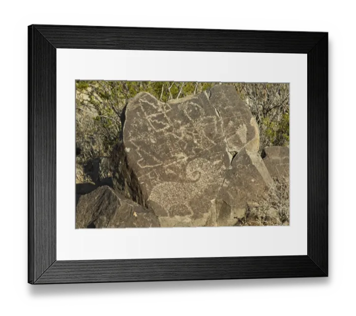 Framed Print : Petroglyphs of the Jornada-Mogollon culture, NM Framed Print : Petroglyphs of the Jornada-Mogollon culture, NM