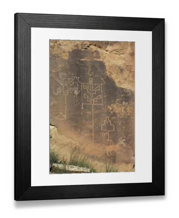 Framed Print : Petroglyphs in Lobo Canyon, NM Framed Print : Petroglyphs in Lobo Canyon, NM