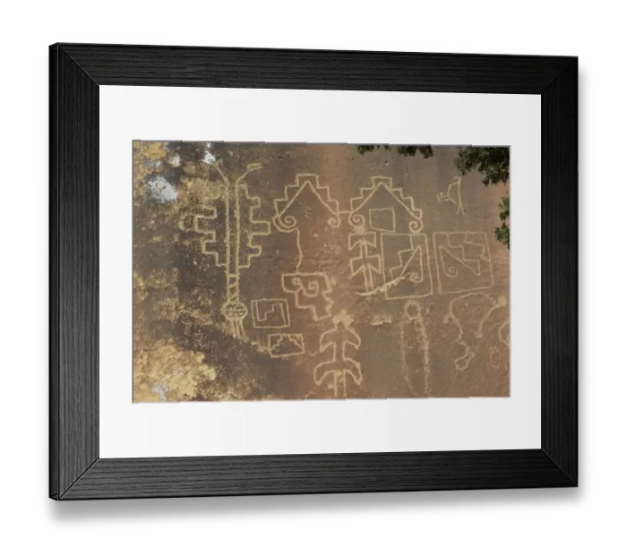 Framed Print : Petroglyphs in Lobo Canyon, NM Framed Print : Petroglyphs in Lobo Canyon, NM