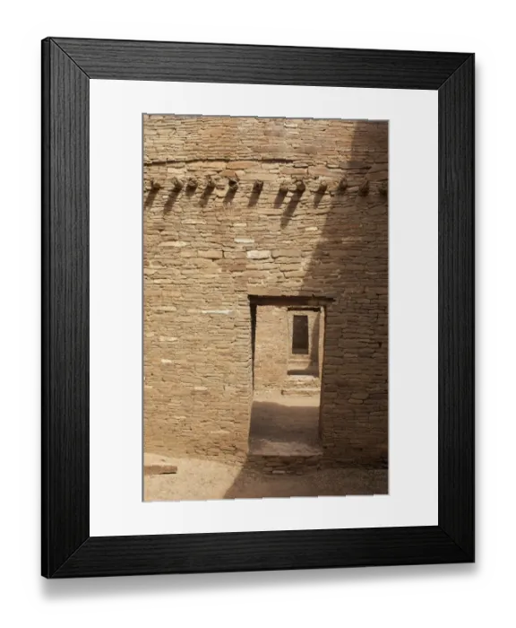 Framed Print : Pueblo Bonito doorways, Chaco Canyon NM Framed Print : Pueblo Bonito doorways, Chaco Canyon NM