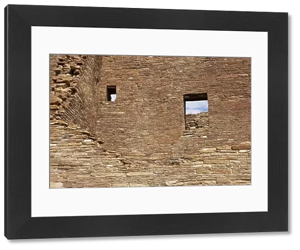 Pueblo Bonito walls and windows, Chaco Canyon NM