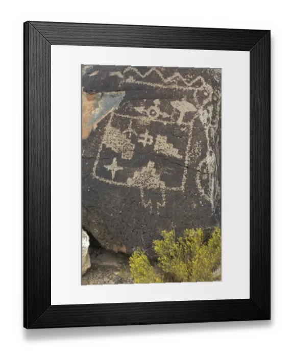 Framed Print : Petroglyphs near Albuquerque, New Mexico Framed Print : Petroglyphs near Albuquerque, New Mexico
