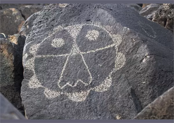 Thunderbird petroglyph near Albuquerque, New Mexico