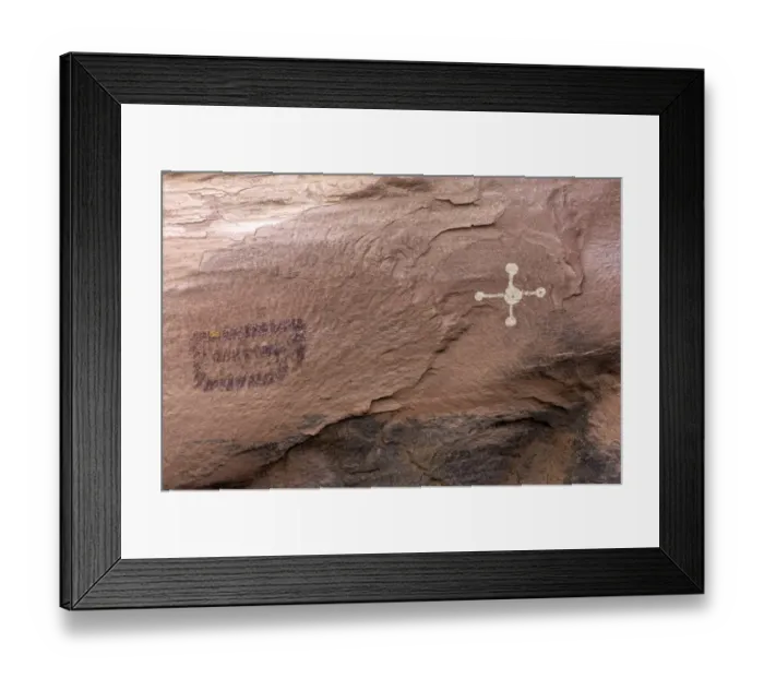 Framed Print : Anasazi / Ancestral Puebloan petroglyphs at White House ruins Framed Print : Anasazi / Ancestral Puebloan petroglyphs at White House ruins