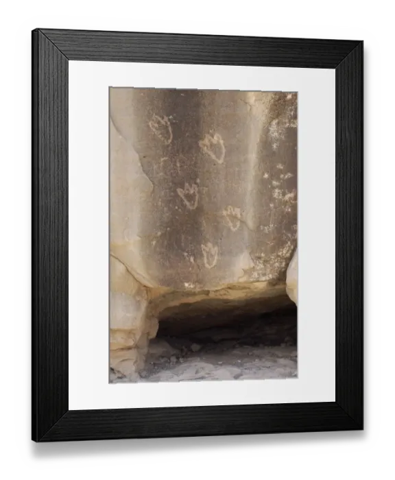 Framed Print : Bear paw petroglyphs of the Anasazi / Ancestral Puebloans Framed Print : Bear paw petroglyphs of the Anasazi / Ancestral Puebloans