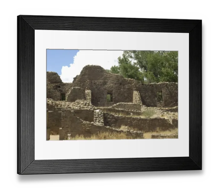 Framed Print : Anasazi / Ancestral Puebloan ruins of a Chacoan outlier pueblo at Aztec Framed Print : Anasazi / Ancestral Puebloan ruins of a Chacoan outlier pueblo at Aztec