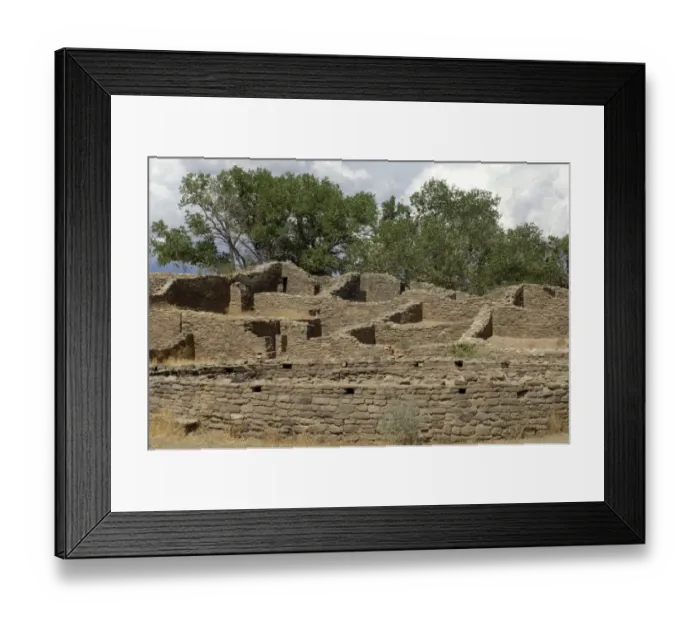 Framed Print : Anasazi / Ancestral Puebloan ruins of a Chacoan outlier pueblo at Aztec Framed Print : Anasazi / Ancestral Puebloan ruins of a Chacoan outlier pueblo at Aztec