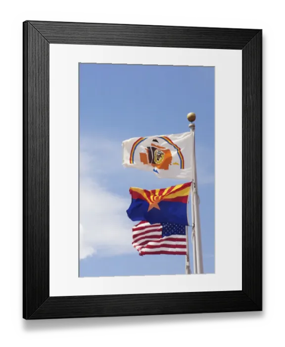 Framed Print : Flags of the Navajo Nation Framed Print : Flags of the Navajo Nation