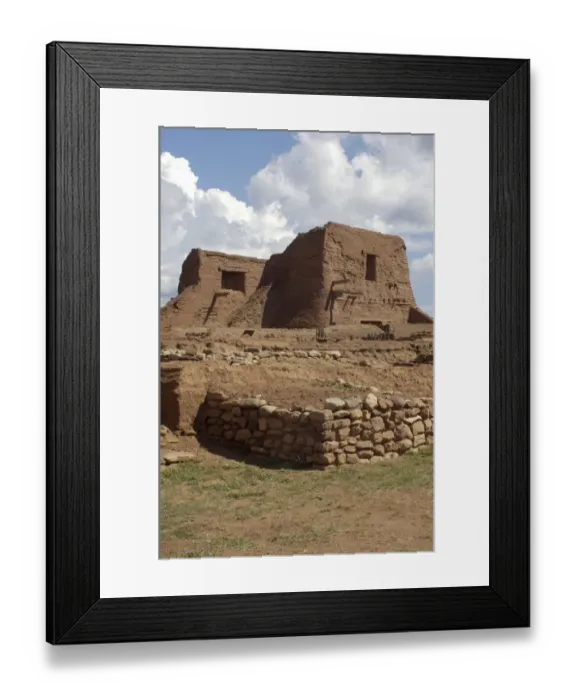Framed Print : Ruins of Spanish mission at Pecos Pueblo Framed Print : Ruins of Spanish mission at Pecos Pueblo