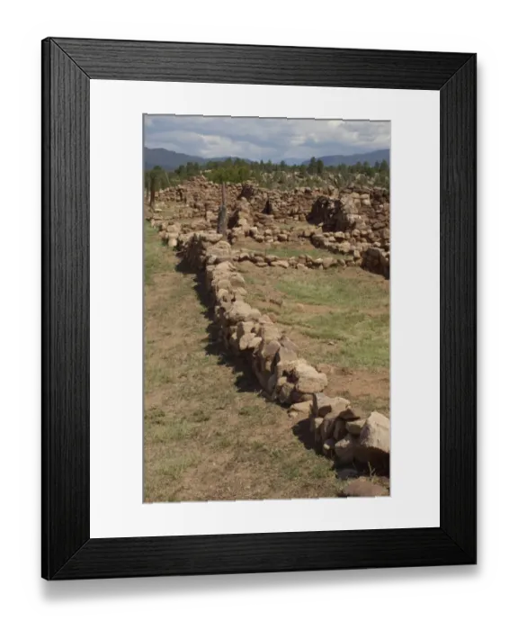 Framed Print : Ruins of Pecos Pueblo Framed Print : Ruins of Pecos Pueblo