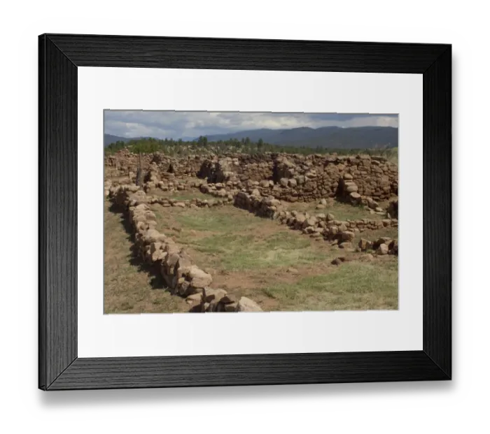 Framed Print : Ruins of Pecos Pueblo, burned during the 17th-century Pueblo Revolt Framed Print : Ruins of Pecos Pueblo, burned during the 17th-century Pueblo Revolt