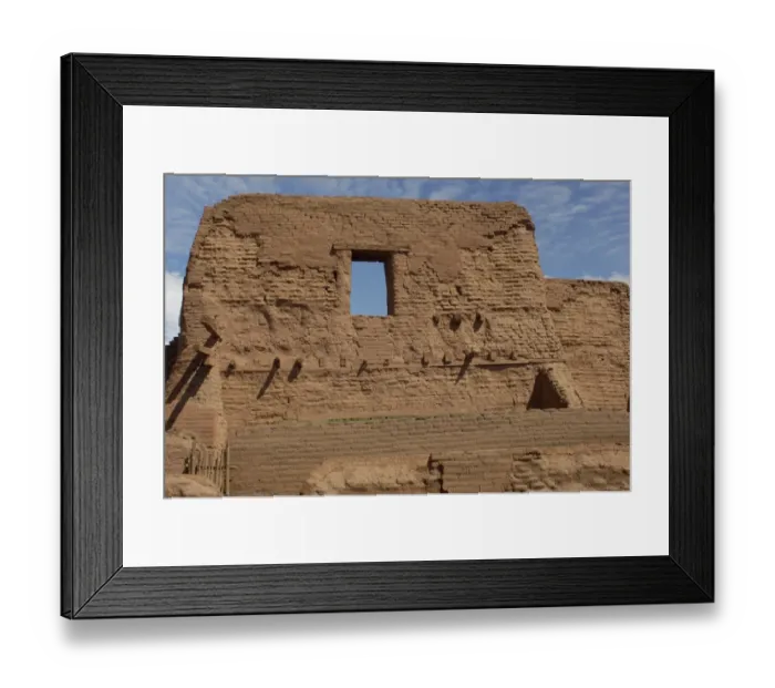 Framed Print : Ruins of Spanish mission at Pecos Pueblo