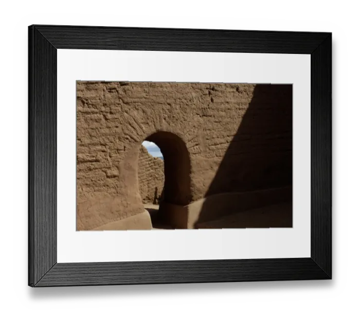 Framed Print : Doorway of Spanish mission at Pecos Pueblo Framed Print : Doorway of Spanish mission at Pecos Pueblo