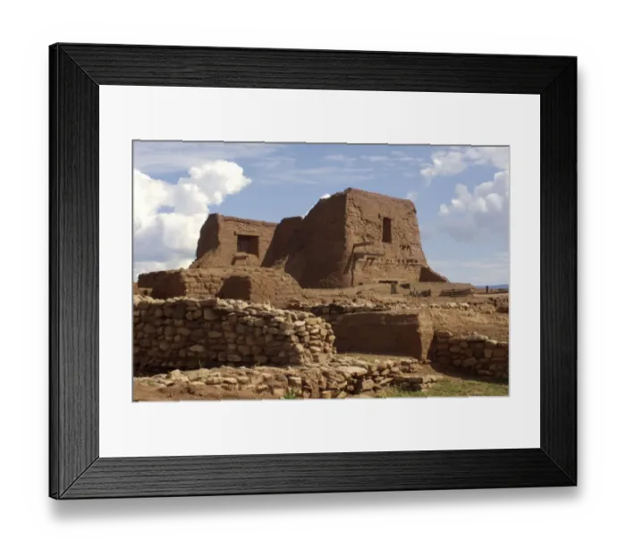 Framed Print : Ruins of Spanish mission at Pecos Pueblo Framed Print : Ruins of Spanish mission at Pecos Pueblo