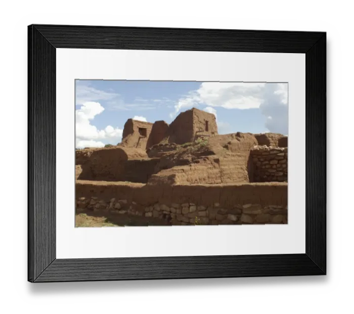 Framed Print : Ruins of Spanish mission at Pecos Pueblo Framed Print : Ruins of Spanish mission at Pecos Pueblo