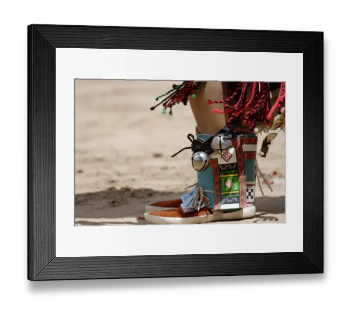 Framed Print : Moccasins of a Zuni Pueblo Red-Tailed Hawk Dancer at the Gallup Intertribal Framed Print : Moccasins of a Zuni Pueblo Red-Tailed Hawk Dancer at the Gallup Intertribal