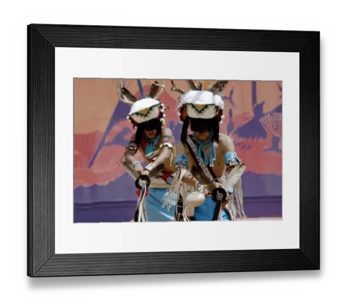 Framed Print : Zuni Pueblo Red-Tailed Hawk Dancers performing the Deer Dance at the Gallup Framed Print : Zuni Pueblo Red-Tailed Hawk Dancers performing the Deer Dance at the Gallup