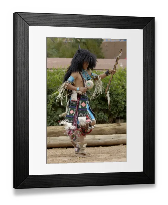 Framed Print : Buffalo Dance performed by a Zuni Pueblo Red-tailed Hawk Dancer at the Gallup Framed Print : Buffalo Dance performed by a Zuni Pueblo Red-tailed Hawk Dancer at the Gallup