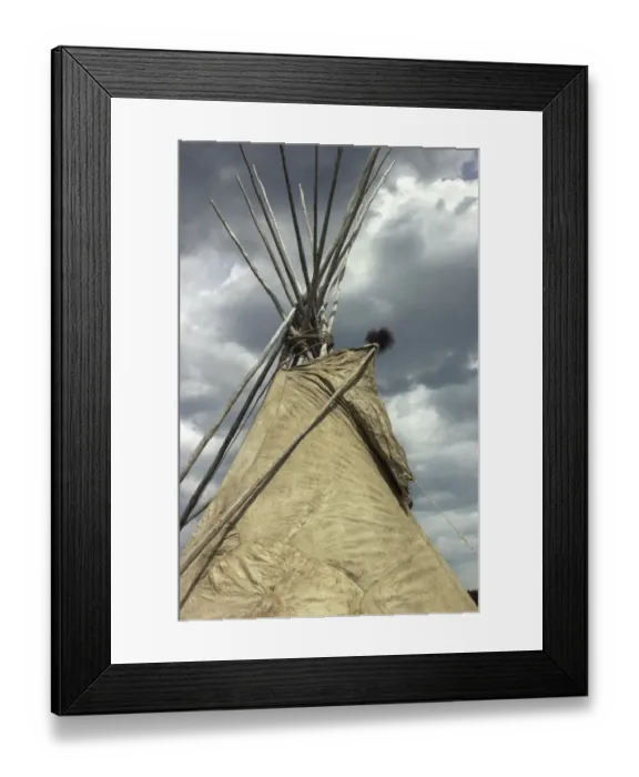 Framed Print : Sioux tepee of buffalo-hide Framed Print : Sioux tepee of buffalo-hide