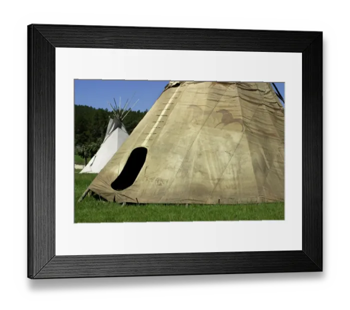 Framed Print : Sioux tepees Framed Print : Sioux tepees
