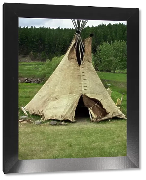 Sioux tepee of buffalo-hide