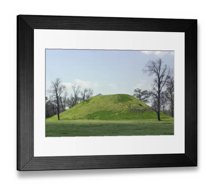 Framed Print : High platform mound of the Plum Bayou people Framed Print : High platform mound of the Plum Bayou people