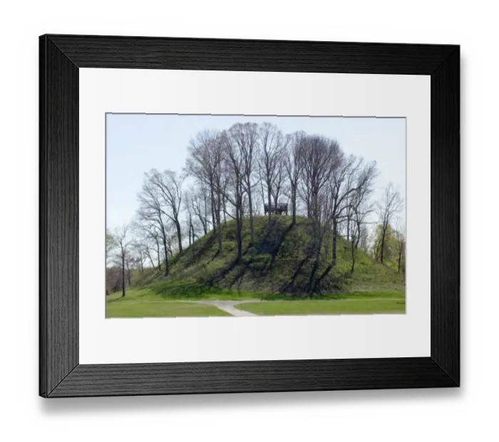 Framed Print : Sauls Mound, 72 feet high Framed Print : Sauls Mound, 72 feet high