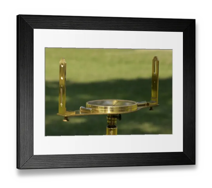 Framed Print : Surveyors compass, 18th century Framed Print : Surveyors compass, 18th century